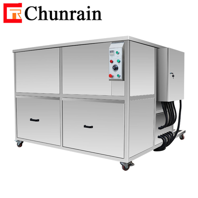 Industrial Ultrasonic Cleaner With Filter System For Wheel Rim , Heat Exchanger Bearings Cleaning Bath 1500L
