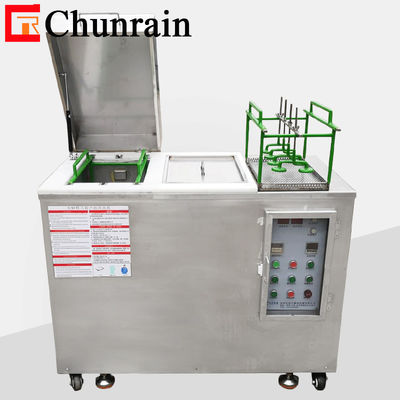 Injection Mould Electrolysis Cleaning Machine , 28KHZ 40KHZ Electrolysis Parts Cleaner