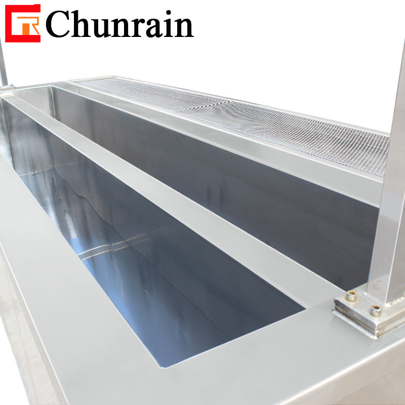 2 Meter Cleaning Tank Ultrasonic Cleaner For Dirty Window Blind Curtain 160L Dual Tank Window Blinds Ultrasonic Cleaner